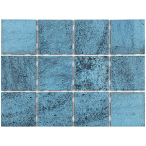 Revestimento Para Piscina Azul Samoa 10x10cm Telado Strufaldi Cod. 7100