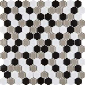 HX 02 Linha Hexagonal Glass Mosaic 30x30cm