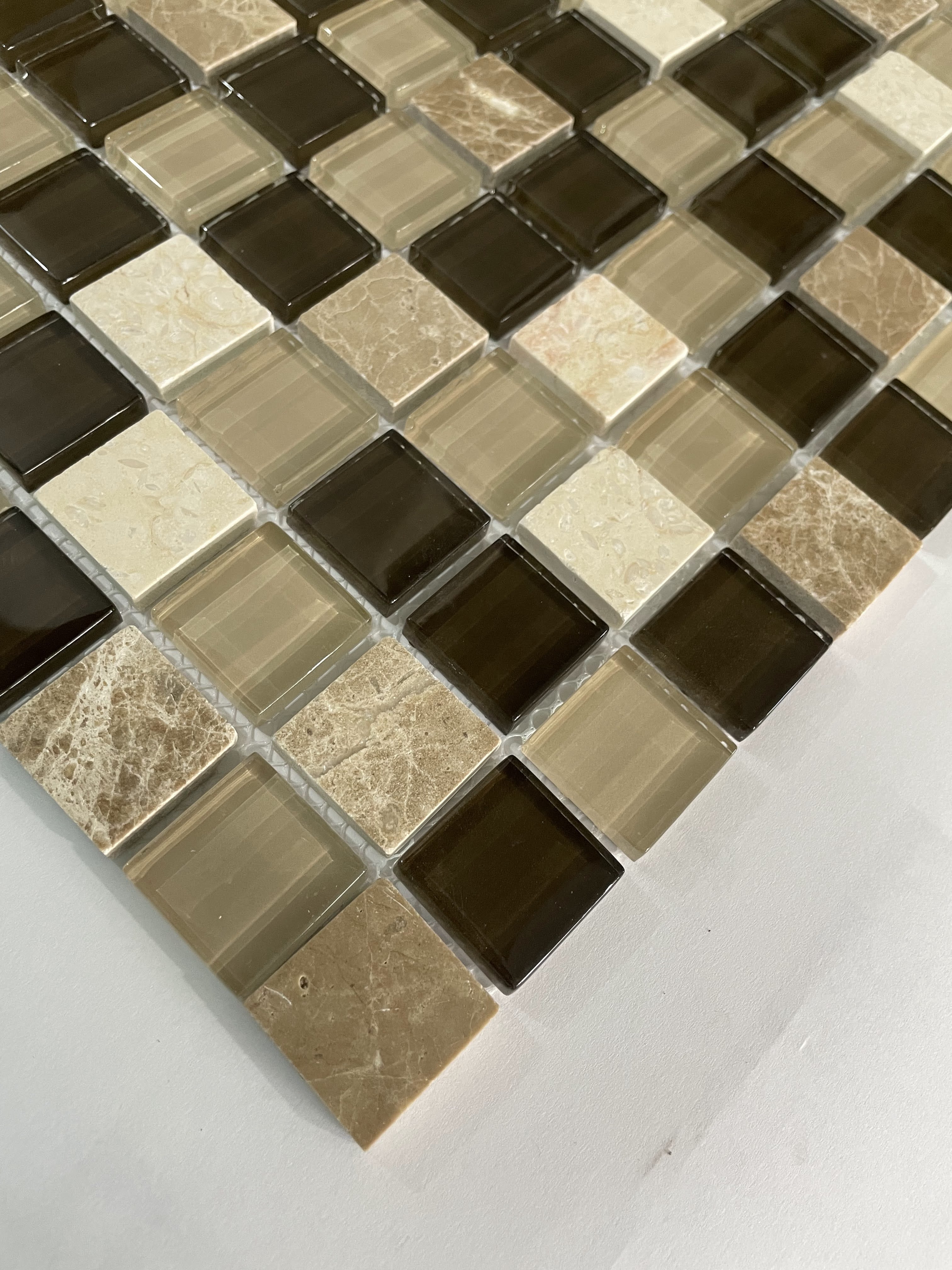 Pastilha de Vidro com Mármore Colortil Gs05a 30x30cm