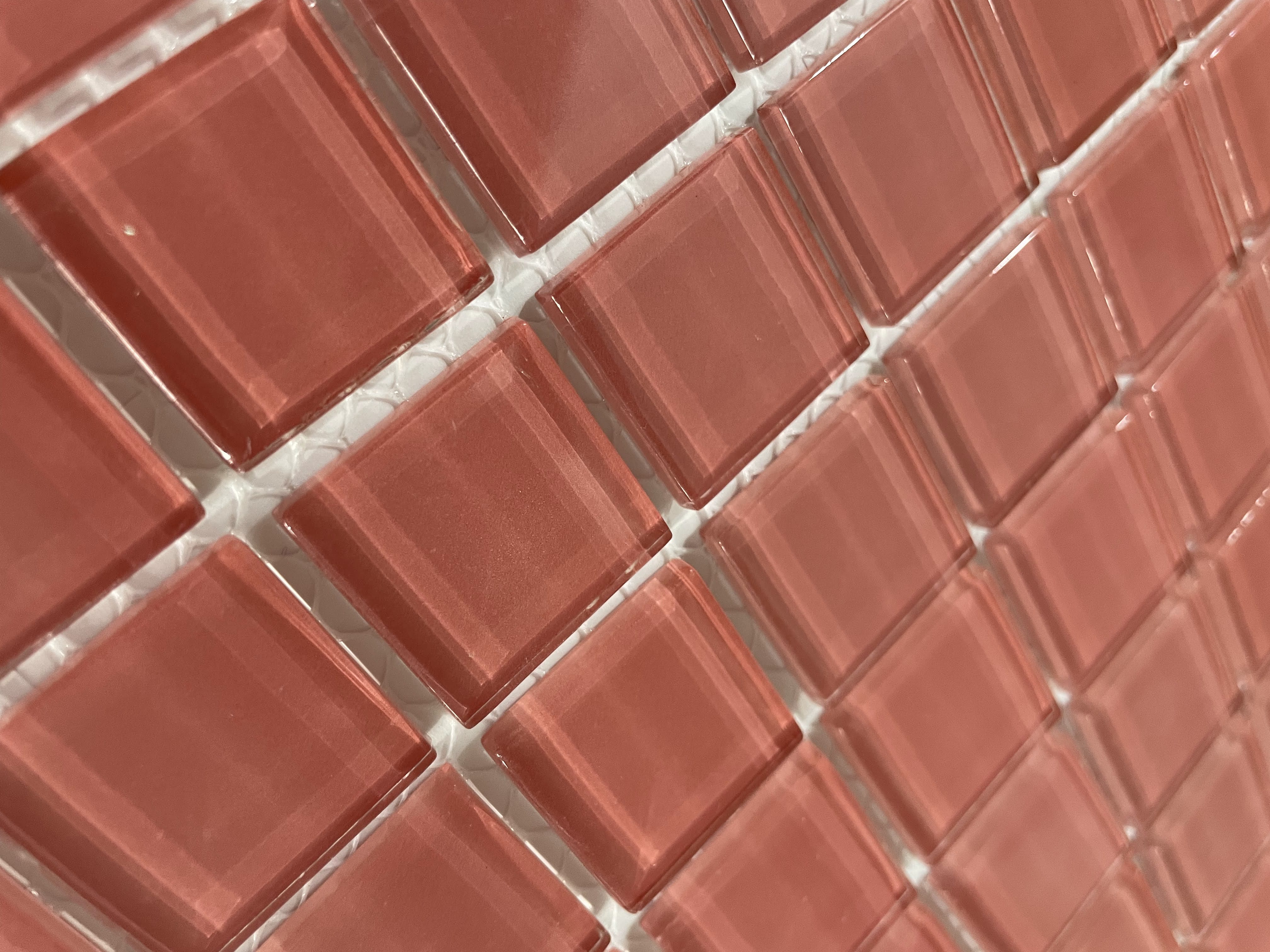 Pastilha de Vidro Colortil Rosa H18 30x30cm