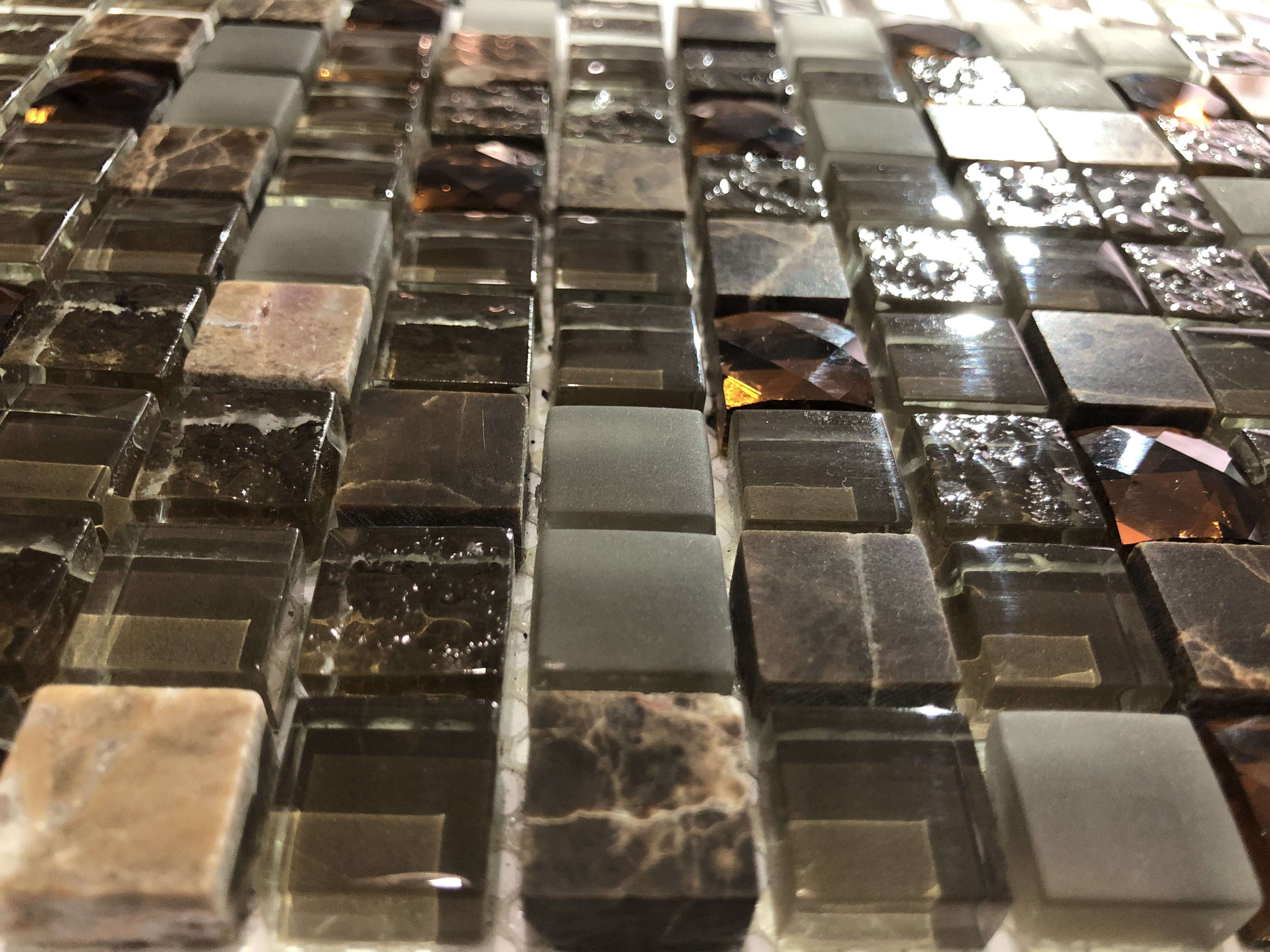 LINHA DIAMOND GLASS MOSAIC D333 VIDRO CRAQUELADAS DIAMANTE