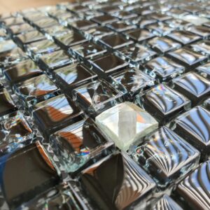 LINHA DIAMOND GLASS MOSAIC D1014 VIDRO CRAQUELADAS DIAMANTE ESPELHADA